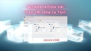 MICROSTATION V8I  công cụ text [upl. by Eninnaj1]