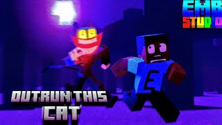 Outrun This Cat  Cartoon Cat Minecraft Animation Music Video  Song By Mautzi [upl. by Brace]