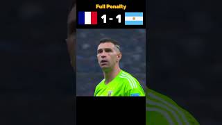 Argentina Vs France full penalty shootout football argentina france fifaworldcup messi mbappe [upl. by Ijuy]