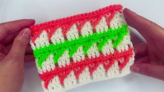 QUICK amp EASY Crochet Stitch for Blankets and Scarfs [upl. by Rochemont416]