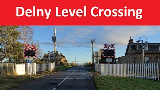 Delny Level Crossing  Far North Line  Barbaraville Highland [upl. by Camarata]