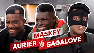 SERGE AURIER vs SAGA LOVE  MASKEY – Ptit Delire Show [upl. by Nyrek]