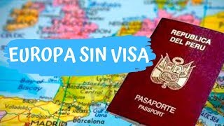 EUROPA SIN VISA  SOLO CON MI PASAPORTE [upl. by Notwen573]