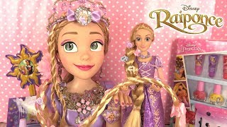 Raiponce Tête à Coiffer Accessoires de Princesse ♥︎ Rapunzel Deluxe Styling Head [upl. by Estelle539]