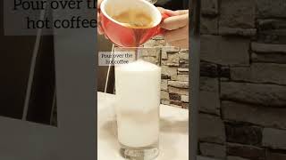 How to make hot caramel macchiato at home shorts coffee [upl. by Bluma662]