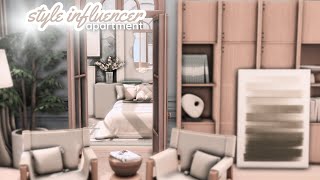 style influencer apartment  The Sims 4 apartment renovation speed build [upl. by Butcher]