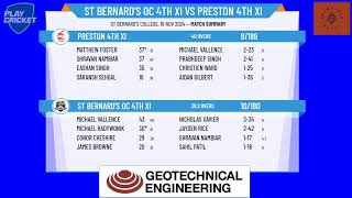 St Bernards OC 4th XI v Preston 4th XI [upl. by Leval]