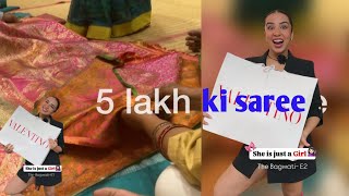 5 lakh ki saree 😰😱🤯minivlog vlog fashion shopping [upl. by Danelle]