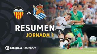 Resumen de Valencia CF vs Real Sociedad 11 [upl. by Eylrac494]