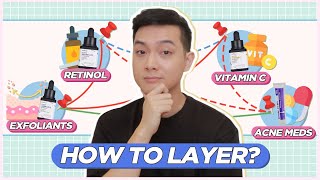 How to LAYER Skincare ACTIVES Exfoliants Retinol Vitamin C etc Filipino  Jan Angelo [upl. by Ysteb]