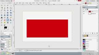 How to Create Rectangle in GIMP [upl. by Keram]