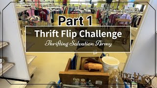 Thrift To Treasure  Thrift Flip Challenge  DIY Home Decor Projects From Salvation Army For Profit [upl. by Adnerak]