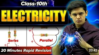 Electricity in 20 Minutes  Class 10th  Rapid Revision  Prashant Kirad [upl. by Ronald38]