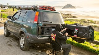 DIY Honda CRV camper build  How I can live out of a CRV [upl. by Epuladaugairam]