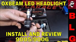 OXBEAM LED HEADLIGHT REVIEW [upl. by Doniv]