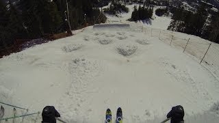 Mogul skiing GoPro  Duved Sweden 2014 [upl. by Nedroj447]