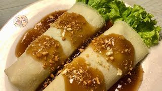 LUMPIANG SARIWA HOW TO MAKE LUMPIANG SARIWA WITH SAUCE AND WRAPPER [upl. by Esikram542]