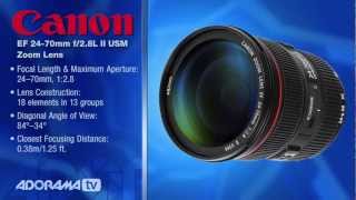 Canon EF 2470mm f28L II USM Zoom Lens HandsOn Overview Adorama Photography TV [upl. by Acalia993]