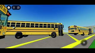 2008 Bluebird All American Front Engine Arriving At Kennedy Elementary School [upl. by Alfons]