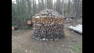 The HolzhausenHolzmiete Round Woodpile [upl. by Sean]