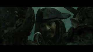 Pirates of the Caribbean At Worlds End 2007  Jack Sparrow vs Davy Jones in 4k HDR [upl. by Ahsillek]