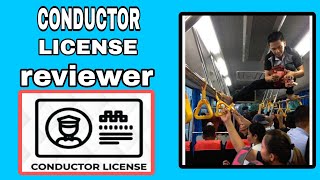 Conductors License exam reviewer [upl. by Boyse]