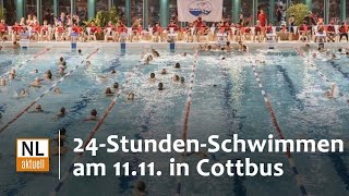 24h Schwimmen in Cottbus  DLRG über Eventankündigung  Motto und Teilnehmer [upl. by Emlyn]