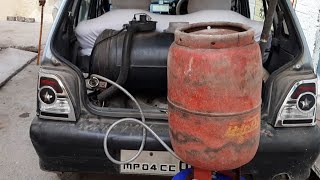 LPG gas filling without motor for maruti 800 car [upl. by Sadira]