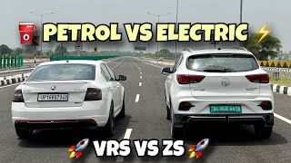 MG ZS EV VS ŠKODA OCTAVIA VRS 230 DRAG RACE [upl. by Barbarese]