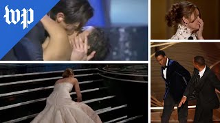 A history of unscripted moments at the Oscars [upl. by Suicul]