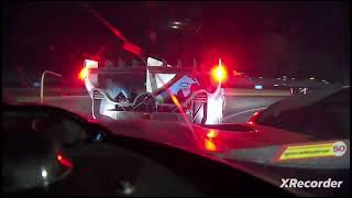 Onboard Ferrari 499P vs Glickenhaus  2023 24 Hours of Le Mans night restart [upl. by Akerdnuhs96]