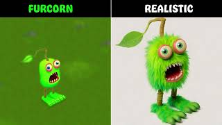 All Monsters in game My Singing Monsters Realistic [upl. by Drofdeb]