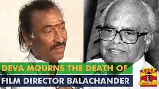 Music Director Deva Mourns the Death of Veteran Director KBalachander  Thanthi TV [upl. by Norita675]