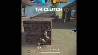 1v4 CLUTCH shorts freefire [upl. by Attevad908]