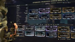 RIVEN IN 60s Proboscis Cernos godroll riven mod Warframe [upl. by Sivram]