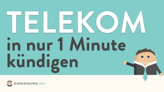 Telekom kündigen  in genau 1 Minute erledigt [upl. by Razatlab737]