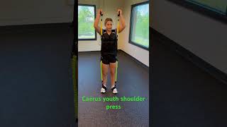 Caerus youth shoulder press [upl. by Rasla]