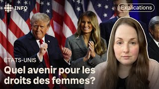 Donald Trump élu  quelles répercussions sur les droits des femmes aux ÉtatsUnis [upl. by Lathe]