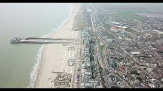 🌥️🌥️🌥️Blankenberge 🇧🇪 Drone Aerial 4K  Belgium Belgien Kingdom of Belgium [upl. by Lonergan]