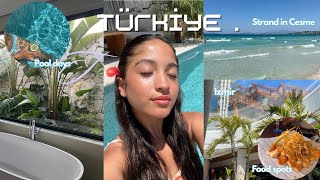 TÜRKEI URLAUB VLOG I Fethiye Cesme Izmir Restaurants und Cafés beach days [upl. by Olotrab]