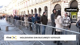 Moldovenii aflaţi la Bucureşti votează masiv Imagini de la o secţie de votare din capitala României [upl. by Divadnhoj]