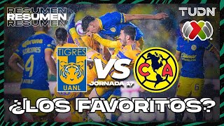 Tigres vs América  HIGHLIGHTS  AP2023J17  Liga Mx  TUDN [upl. by Snowber]