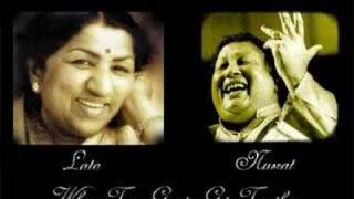 Two greats come together Lata and Nusrat [upl. by Varin640]