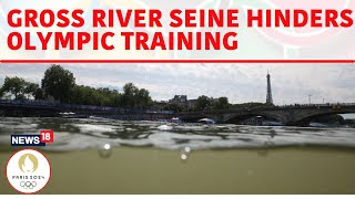 Paris Olympics Swimming Triathlon Training Cancelled For Second Day Over Seine Water Quality  N18G [upl. by Mona]