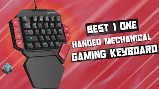 One Handed Professional Gaming Keyboard RGB Backlit Mini Wired Mechanical Keyboard with Blue Switch [upl. by Gifferd971]