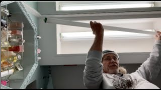 How to install a 48 inch bathroom ceiling light [upl. by Nylynnej]