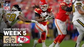 New Orleans Saints vs Kansas City Chiefs Game Highlights  NFL 2024 Week 5 [upl. by Nabru677]