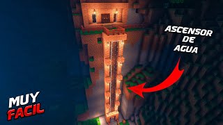 COMO HACER UN ASCENSORELEVADOR DE AGUA EN MINECRAFT  TUTORIAL  ZEROJMGAMES [upl. by Okwu56]