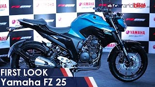 Yamaha FZ25 First Look  NDTV CarAndBike [upl. by Tuddor]