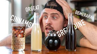 4 EASY to Make Cocktail Syrups  grenadine amp orgeat [upl. by Wat190]